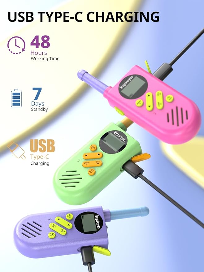 Walkie Talkies for Kids Rechargeable, Toys for Boys and Girls Ages 3-12 - Image 2