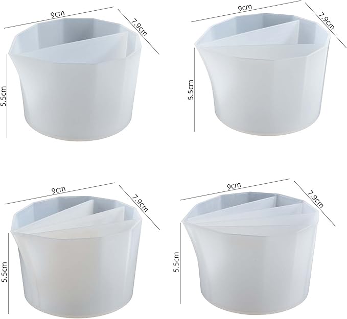 4pc Resin Split Cup Set - Image 4