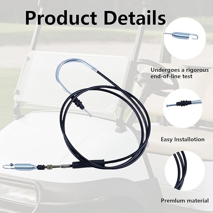 Accelerator Throttle Cable for EZGO E-Z-GO Cushman Golf Cart，for Express MPT Shuttle ST Terrain TXT Workhorse 2008-2024，Replace 608608 604899