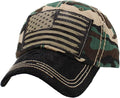 KBETHOS Flag USA America Military Thin Blue Line Thin Red Line Vintage Distressed Baseball Cap Dad Hat Unisex Adjustable…