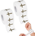 2 Pack Christian Cross Athletic Tapes Sport Religious, White Wrist Tape Baseball Soccer Tennis Wristband 1.5in x 30ft Cotton Easy to Tear Wrist Tape for Ankle Fingers Injury Wrap Gymnastics