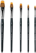 5pcs Dual-Layer Grainer Brush Set- Fuumuui Professional Synthetic Filbert Comb by FUUMUUI