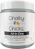 Chalky Chicks 8 Fl Oz Matte Overcast Chalk Paint by ChalkyChicksFurniturePaint