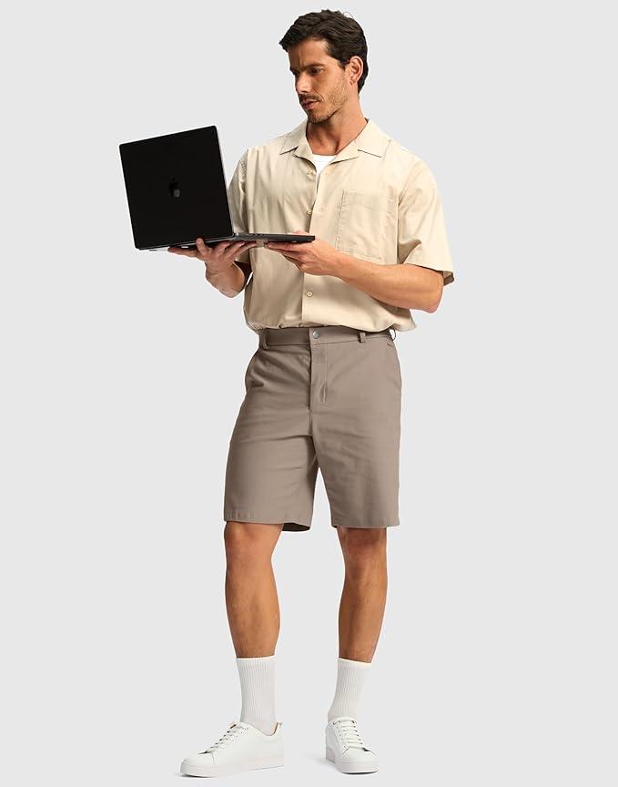 G Gradual Men's Golf Dress Shorts 5"/ 7"/ 9" Stretch Casual Work Flat Front Shorts for Men with 3 Pockets Quick Dry