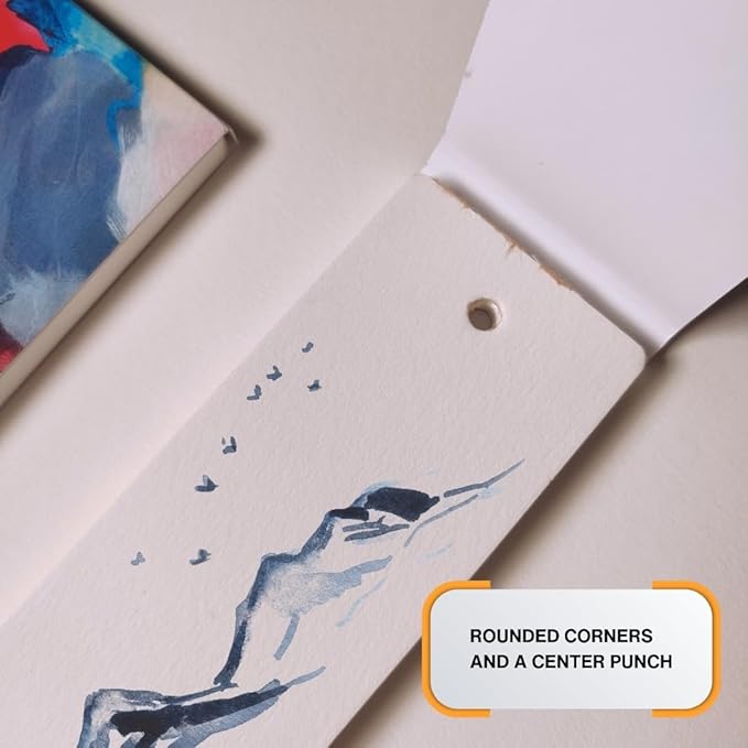 Artist Bookmark Sketchpad Combo – 300 GSM 100% Cotton & 320 GSM Cellulose Ivory - Image 2