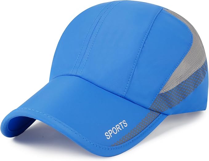 Running Hat Mesh Baseball Cap Unstructured Sports Cap Outdoors Sun Hat for Men Women