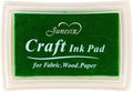 Dark Green Ink Pad Finger Washable Kids Stamp Ink Pad by Ancwzoz