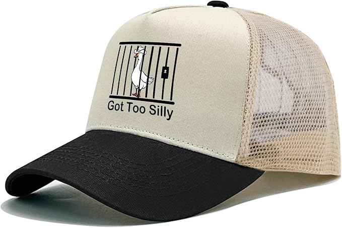 Funny Goose Hat Silly Goose On The Loose Hat Men Baseball Hats Funny Cap