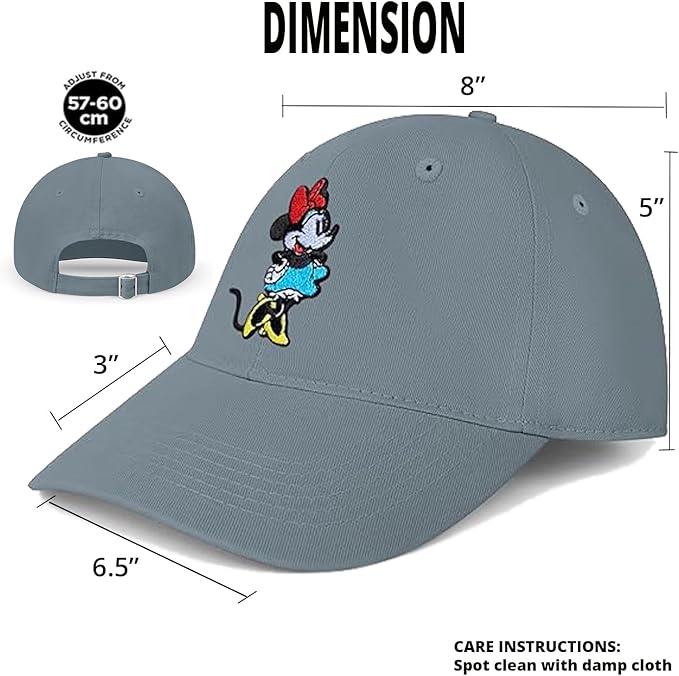 Disney Adult Baseball Cap, Minnie Mouse Adjustable Dad Hat