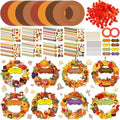 Hollowfly 48 Set Thanksgiving Wreath Craft Kits DIY Christian Ornament