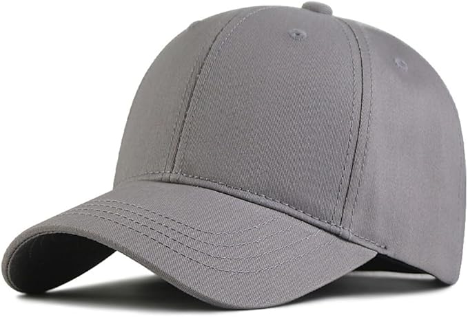 Oversize XXL Baseball Cap Cotton Big Head Hats Solid Color Large Head Hats Plus Size Hat Adjustable 23"-25.5"