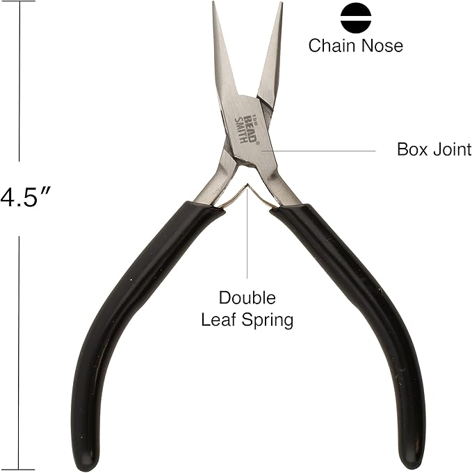 The Beadsmith Precision Series Pliers Set – 3-Piece Kit: Chain Nose, Round Nose - Image 3