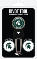 Team Golf NCAA Unisex-Adult Team Golf NCAA Divot Tool with 3 Golf Ball Markers Pack, Markers are Removable Magnetic Double-Sided Enamel