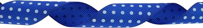 Polka Dot Grosgrain Ribbon 25 Yard Each Roll 100% Polyester - Image 2