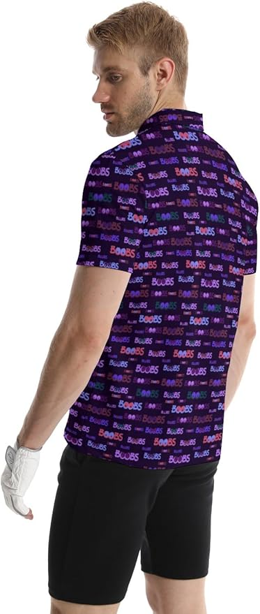 Mens Golf Shirts Golf Polo Shirts for Men Short Sleeve Polo Shirts Golf Gifts