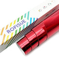 Metallic Red Foil Heat Transfer Vinyl 12Inch*6FT Bundle Chrome HTV Pack in by Unknown