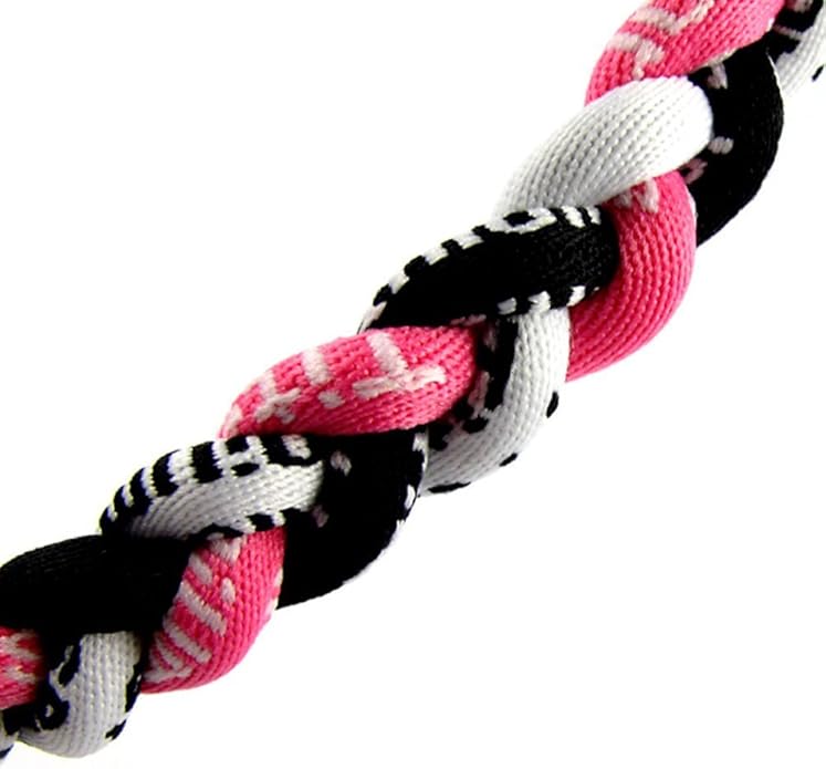MapofBeauty 18 Inch Three Colors Fashion Three Braided Rope Tornado Necklace