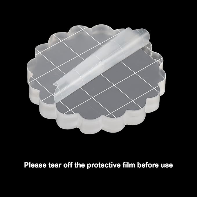 PATIKIL 3" Acrylic Stamp Block - Image 4