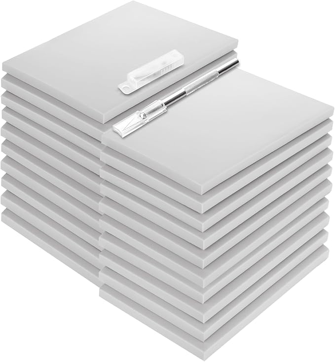20 Pcs Linoleum Blocks for Printmaking 4x6 by DIRBUY