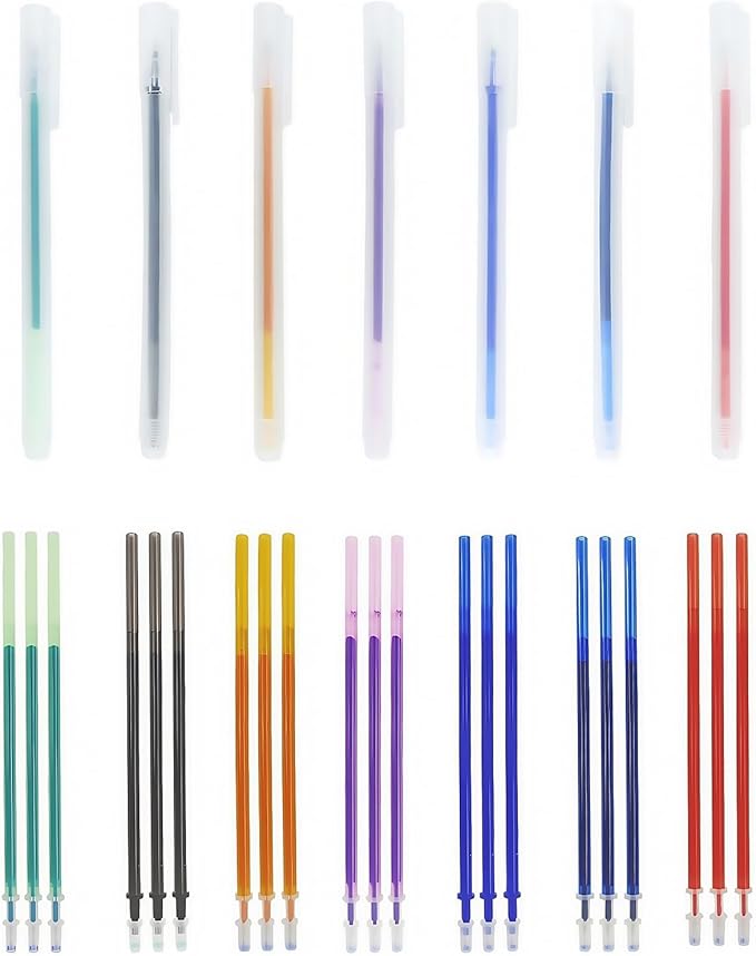 7-Color Heat Erasable Fabric Markers by Unknown