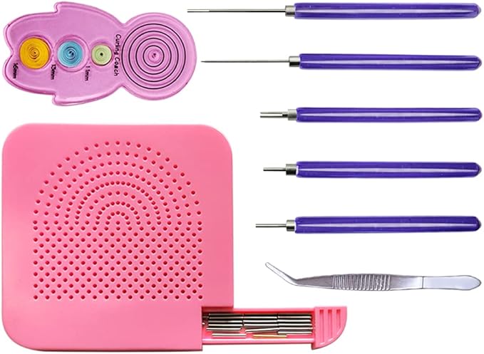 XIWUMOER 8PCS, Quilling Needles, Quilling Knitting Board, Quilling Kits by XIWUMOER