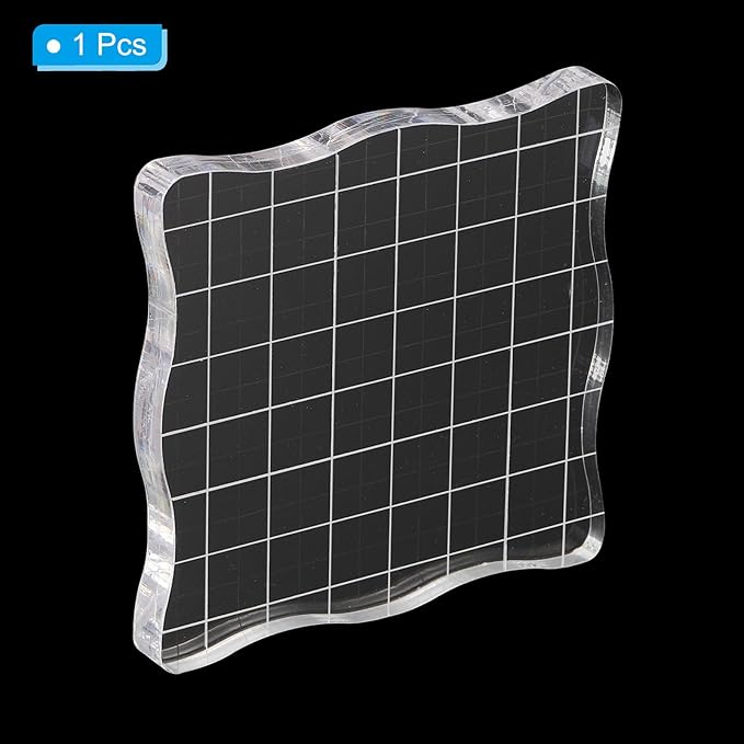 PATIKIL 3" x 3" Acrylic Stamp Block - Image 3
