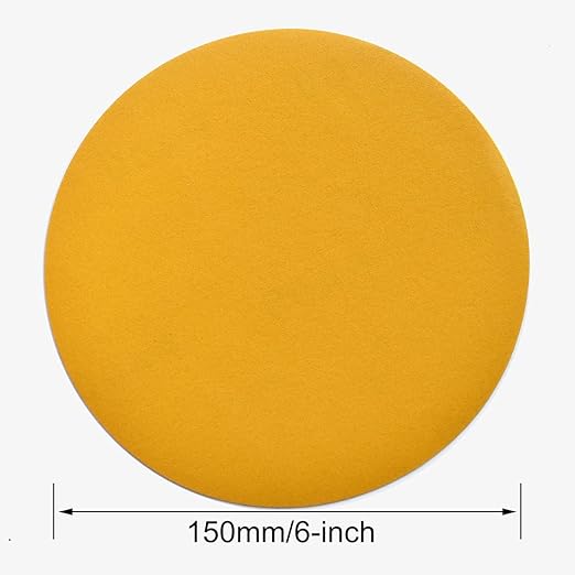 6-Inch No-Hole Hook and Loop Sanding Discs 400-Grit, Random Orbital Sandpaper - Image 6