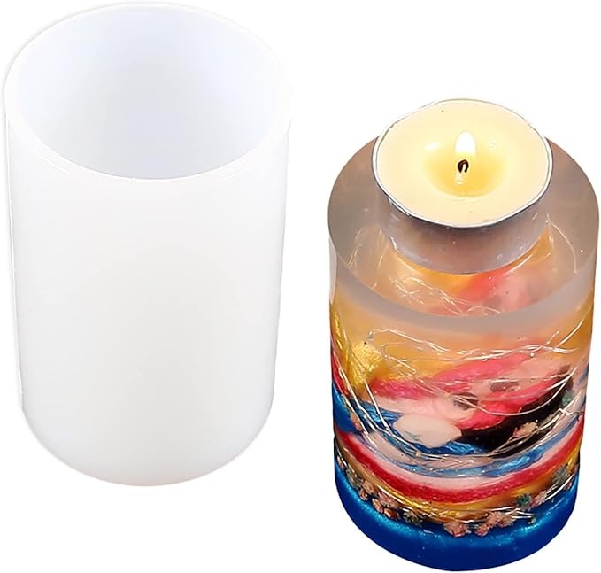 2 Pack Silicone Resin Flower & Candle Mold - Image 5