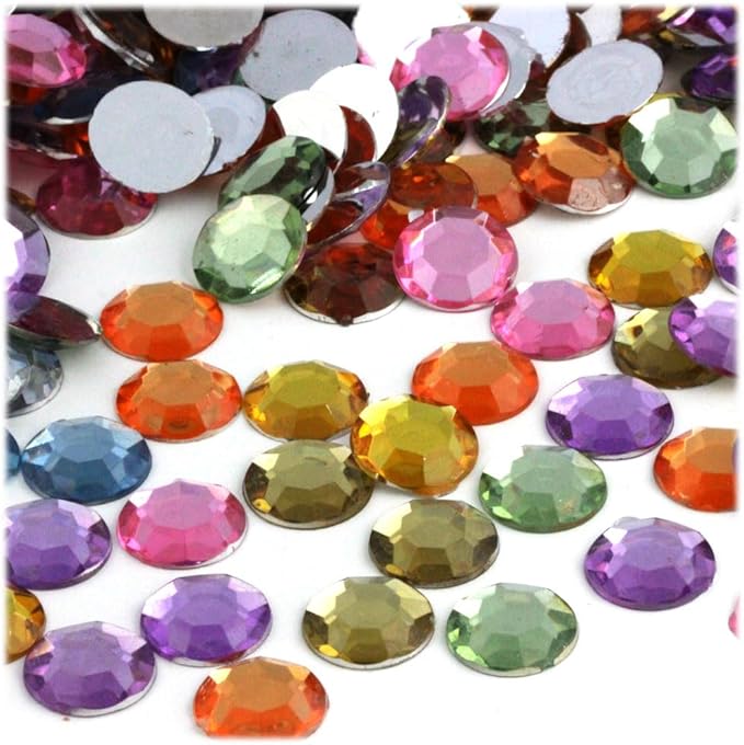 The Crafts Outlet 144pc Rhinestones Round 10mm - Image 2