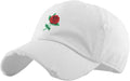 Rose Flowers Love Good Vibes Men Women Dad Hat Baseball Cap Adjustable Unisex