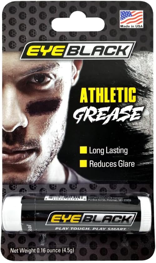 EyeBlack BattlePaint – Bright Colored Under Eye Black Grease for Pro Athletes and Super Fans – Baseball, Softball, Football – 2 Sticks