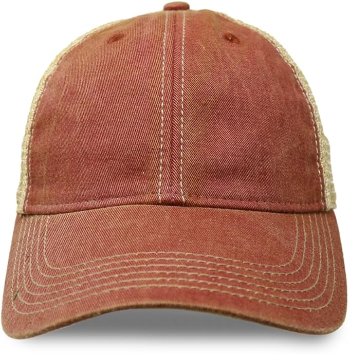 Vintage Distressed Baseball Cap – Unstructured Fit Adjustable Snapback Hat for Men & Women