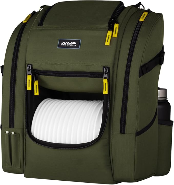 MVP Disc Sports Voyager Lite Backpack Disc Golf Bag (Choose Your Favorite Color)