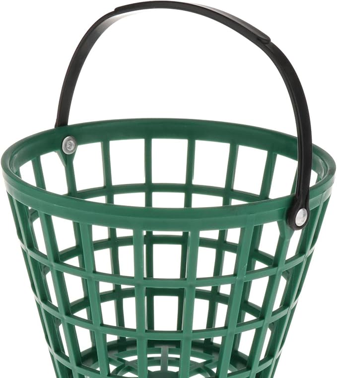 SM SunniMix Unbreakable Golf Ball Basket, Golfball Container with Handle Ball Holder Contains 25/50/100 Balls Range Accessories