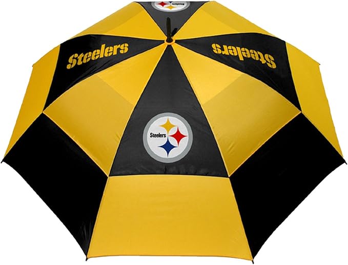 Team Golf NFL San Francisco 49ers Golf Umbrella 62" Golf Umbrella with Protective Sheath, Double Canopy Wind Protection Design, Auto Open Button