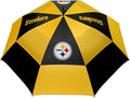 Team Golf NFL San Francisco 49ers Golf Umbrella 62" Golf Umbrella with Protective Sheath, Double Canopy Wind Protection Design, Auto Open Button