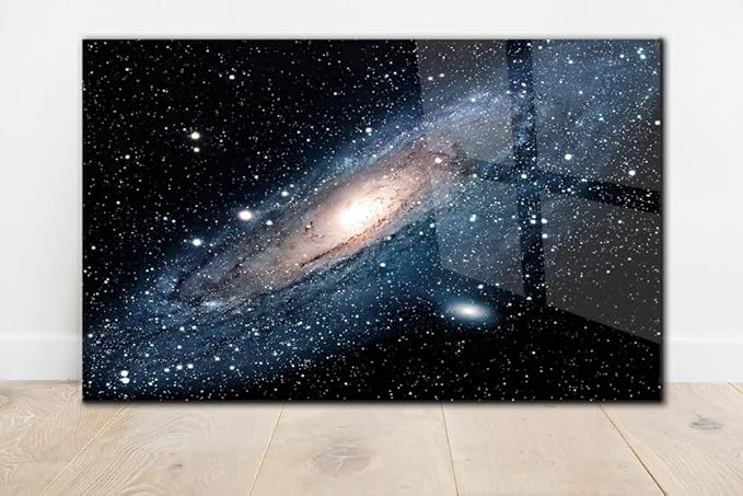 SpiritualHands Andromeda Space Galaxy Glass Wall Art Painting - Image 8
