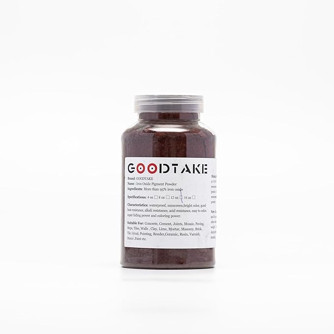 GOODTAKE Concrete Pigment, Wine Red Iron Oxide Pigment Powder, Concrete Cement - Image 7