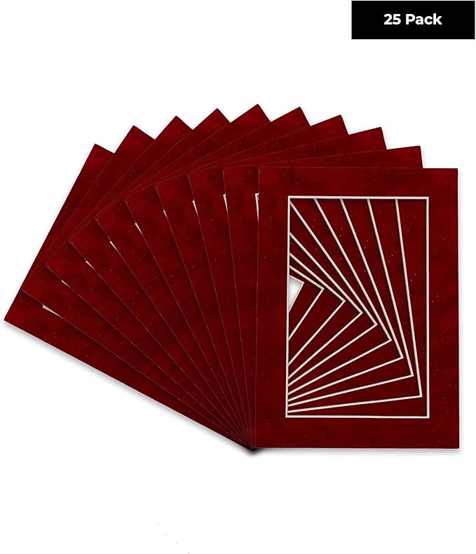 Pack of 25 Acid Free 11x14 Mats Bevel Cut - Image 2