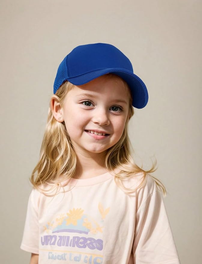 Edoneery Baseball Cap for Kids-Adjustable Washed Cotton Golf Toddler Hat for Boys & Girls