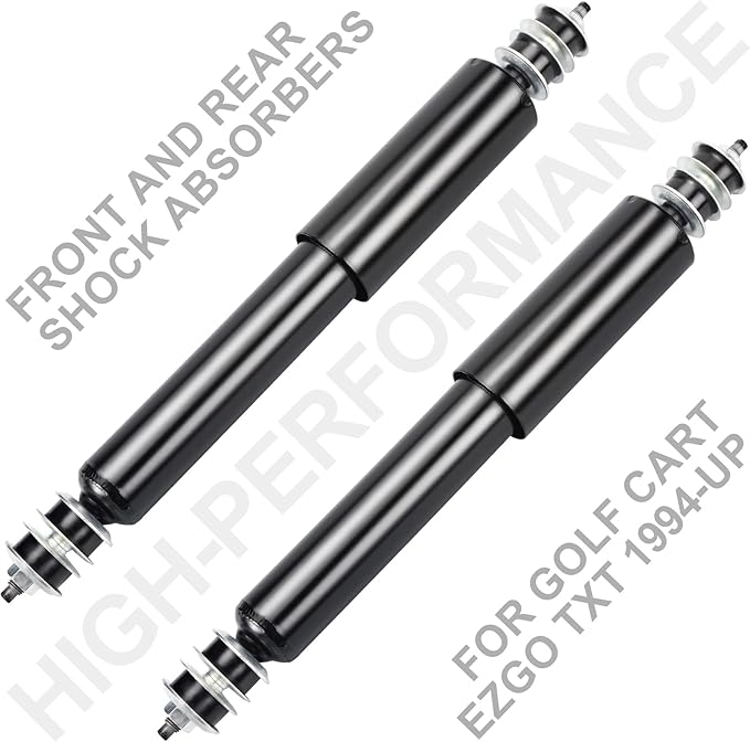 EZGO TXT Front and Rear Shocks Absorbers for 1994-Up Golf Cart, 4PCS, OEM # 70928-G01, 76418-01