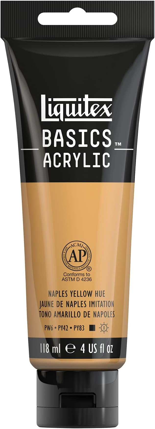 Liquitex BASICS Acrylic Paint, 118ml Tube, Naples Yellow Hue by Liquitex