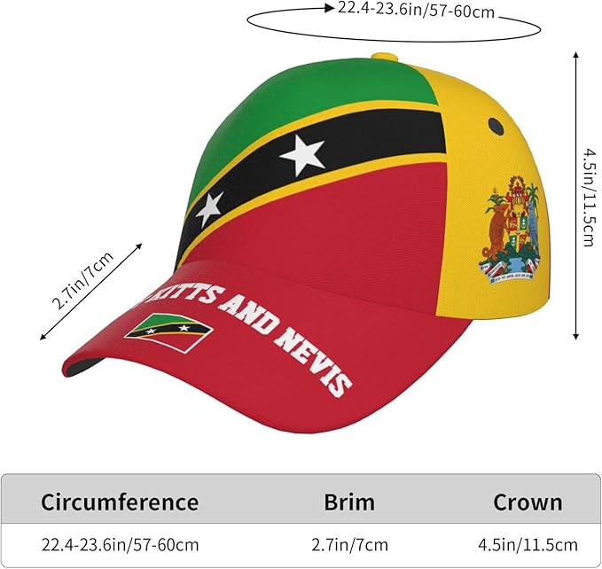National Flags Baseball Cap for Men Women, Fashion Adjustable Sun Protection Visor Caps Trucker Hat Patriotic Caps