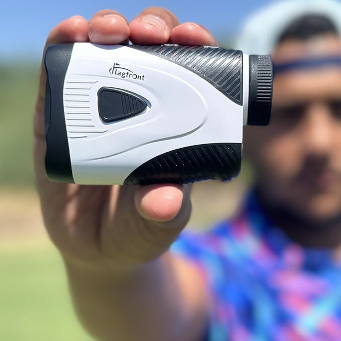 Golf Rangefinder with Slope & Magnet, 1000Y Range Finder Golf, 6X Zoom, HD LCD, Flag Lock & Vibration, Rechargeable, Golf Accessories for Men