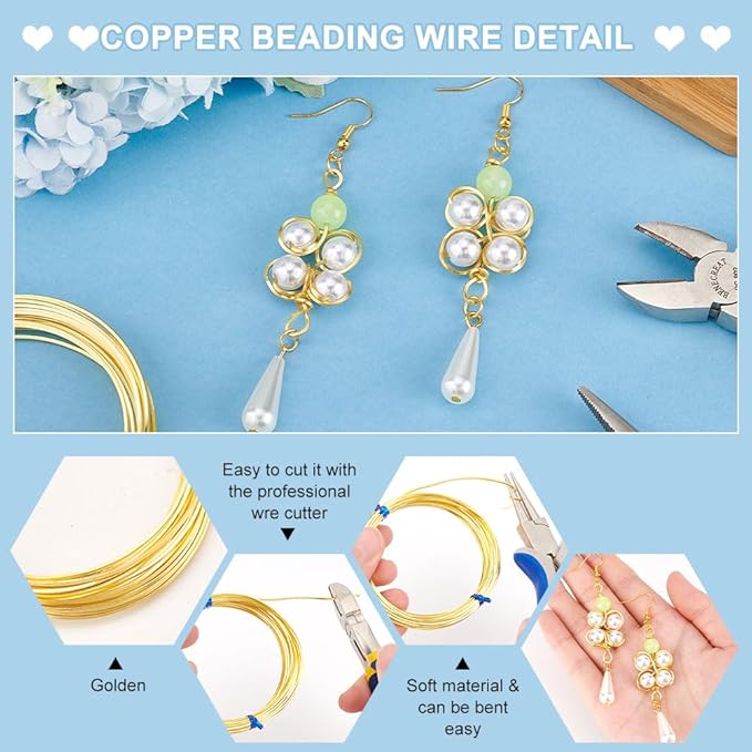 BENECREAT 14K Gold Plated Square Copper Wire - Image 4