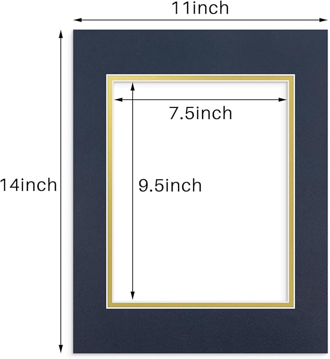 Golden State Art, 11x14 Double Mats - Image 2