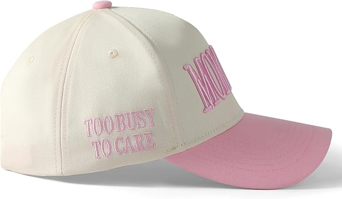 Mommin Trucker Hat, Mothers Day Gifts for Mom Wife, Vintage Two Tone Ponytail Baseball Cap, Adjustable Embroidered Hat
