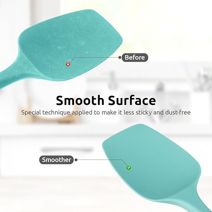 600ºF Heat Resistant Silicone Spatulas: U-Taste Upgraded Flexible Food Grade - Image 7
