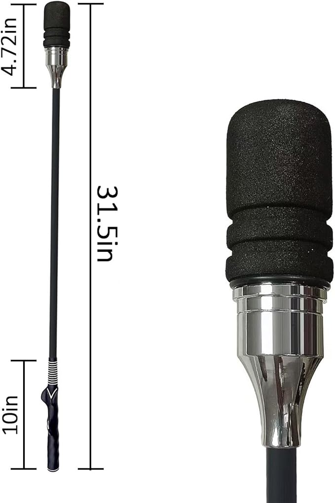 Golf Swing Trainer, Golf Grip and Tempo Trainer, Swing Speed Training Aid for Warm Up and Click Stick Tempo, Golf Accessories for Golfers, Increase Swing Speed, Distance, Balance and Grip Strength