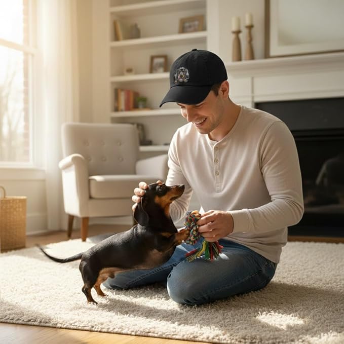 Pet Dog Lover Gifts,Embroidered Dog Baseball Hats for Men Women Dad Mom